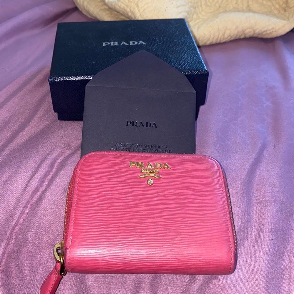 Prada mini wallet